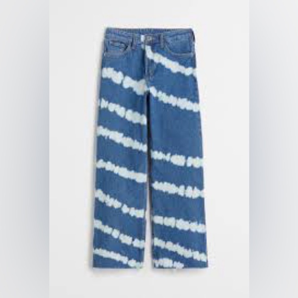 H & M TIE DYE JEANS KIDS SIZE 14 NWT